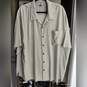 Tommy Bahama Short Sleeve Men's Shirt - XXL Tan Big and Tall